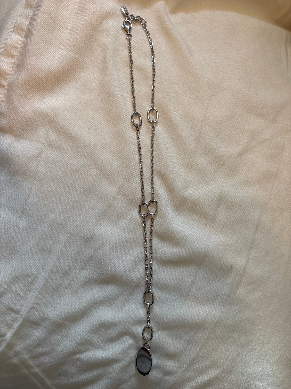 Esprit Ketting 45 cm 925 Zilver met Hanger, Ophalen of Verzenden, Zo goed als nieuw, Zilver, Met hanger