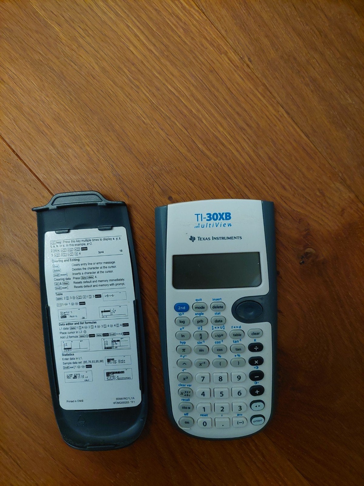 TI-30XB rekenmachine, Ophalen, Gebruikt