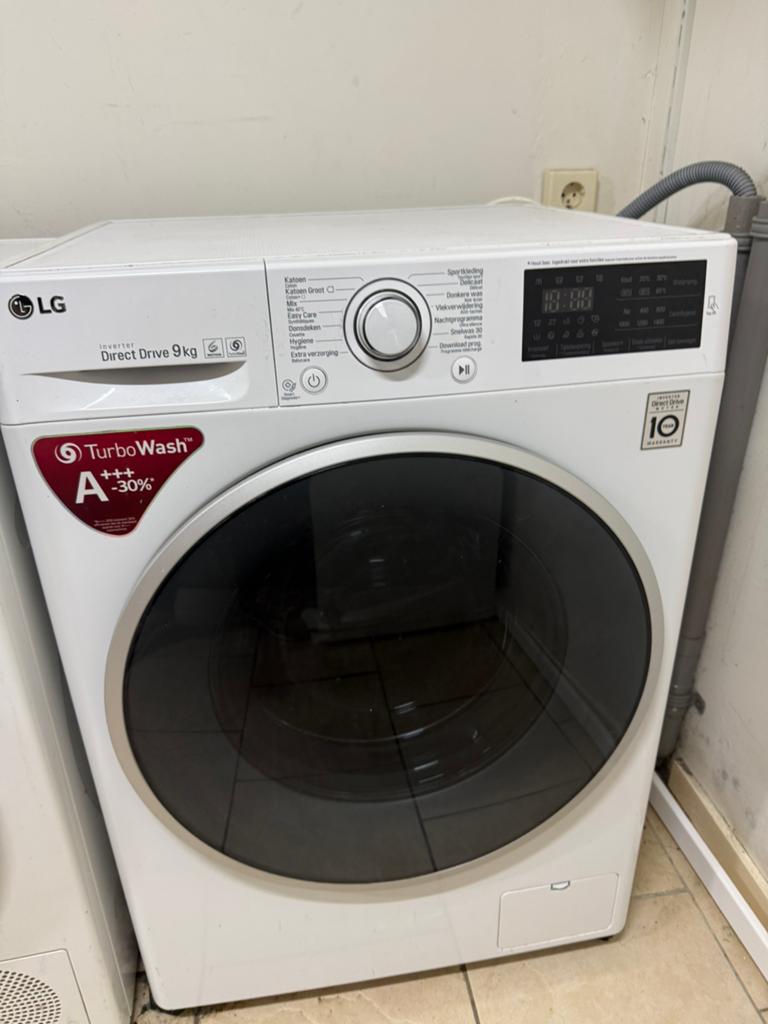 LG Direct Drive Wasmachine 9KG GRATIS BEZORGING GRONINGEN, 8 tot 10 kg, Ophalen, Gebruikt, 85 tot 90 cm