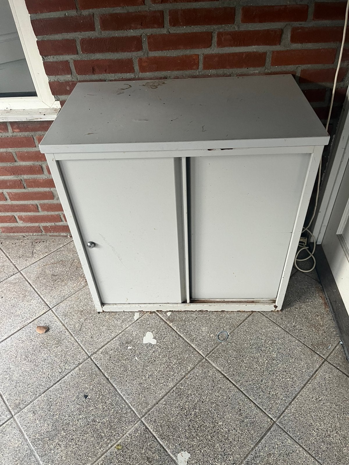 Schuifdeur kast metaal voor kantoor of werkkamer garage etc, Ophalen, Gebruikt, Metaal, Overige typen