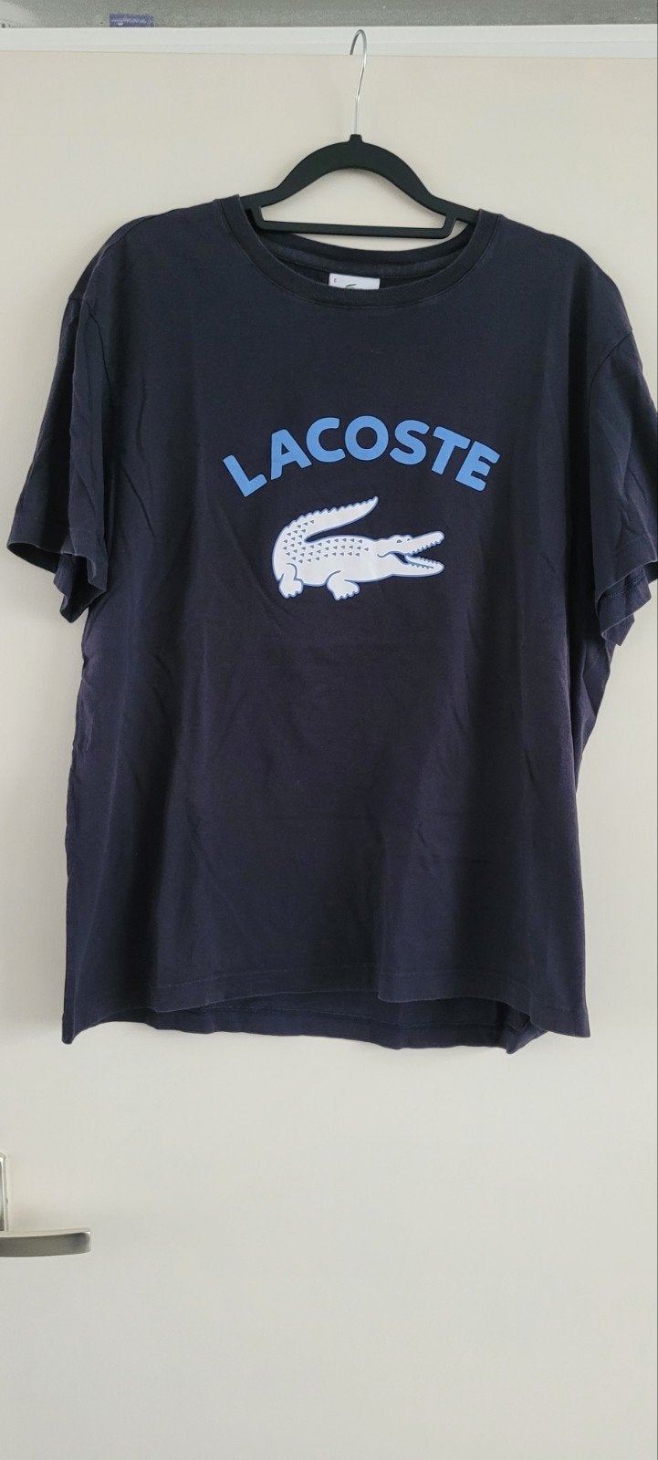 Lacoste Sport T-shirt - Donkerblauw met logo, Kleding | Heren, T-shirts, Blauw, Lacoste, Maat 56/58 (XL), Ophalen of Verzenden