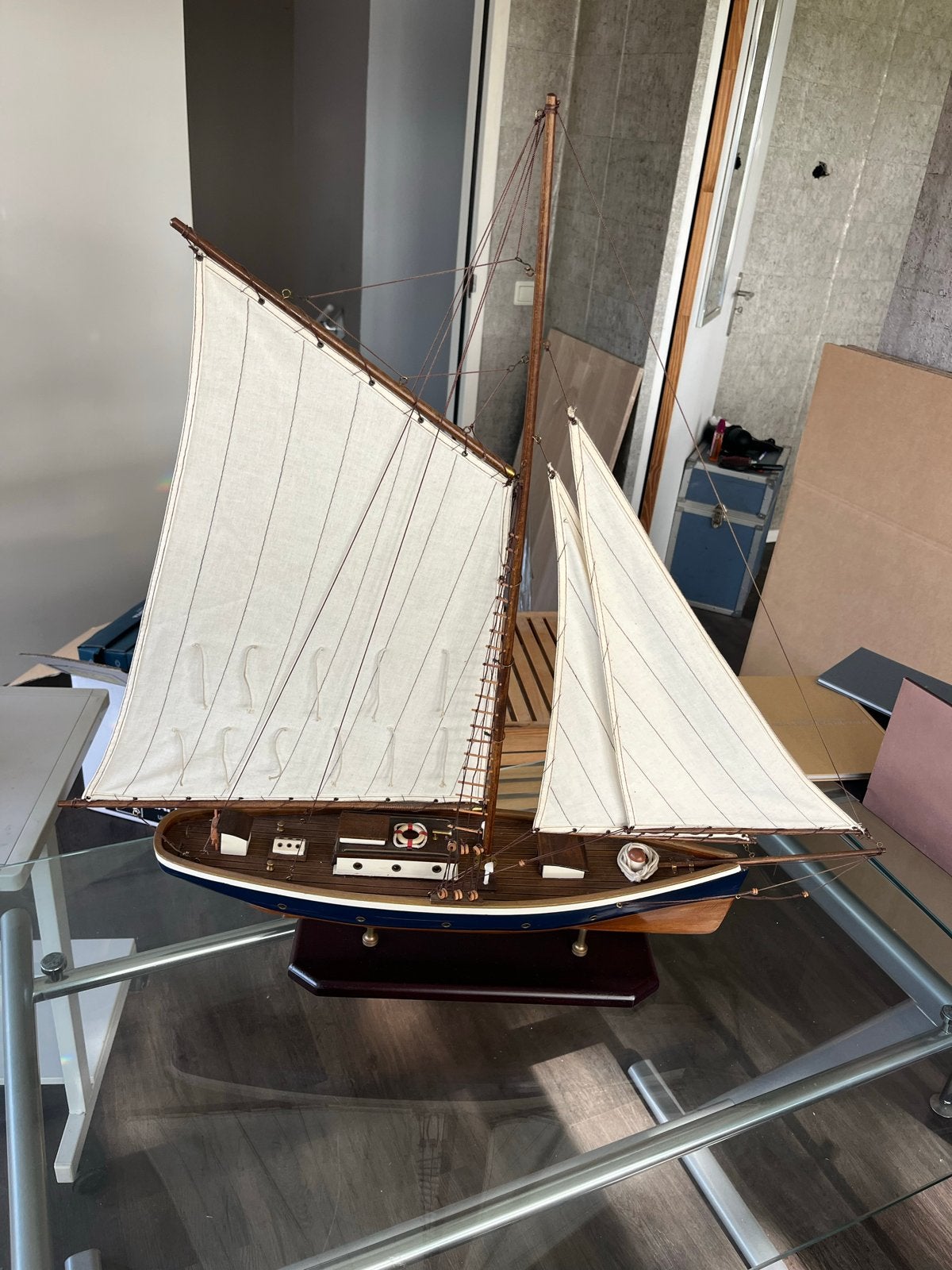 Prachtig Modelbouw Zeilschip - Handgemaakt, Hobby en Vrije tijd, Ophalen, Zo goed als nieuw, Groter dan 1:32, Overige merken