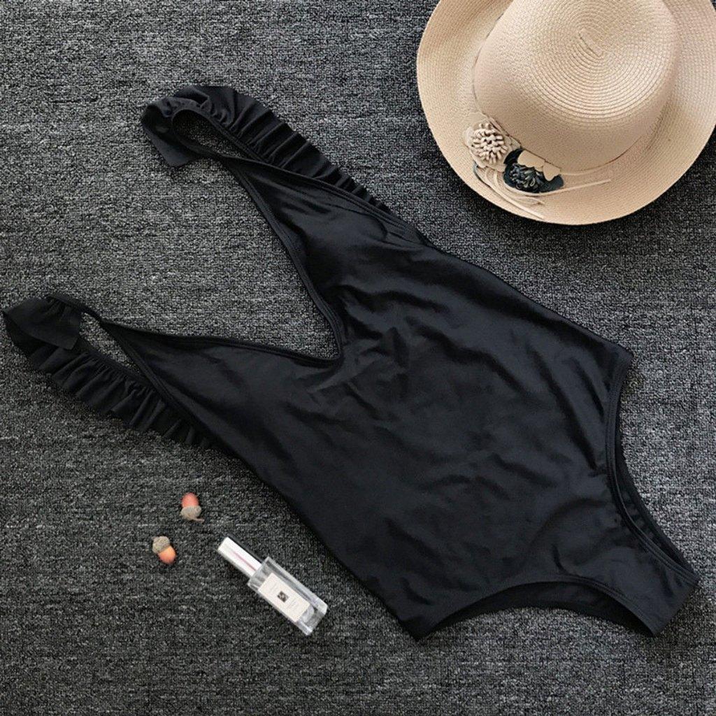 Zwarte monokini badpak sexy push-up bandage dames vrouwen, Verzenden, Nieuw, Zwart, Badpak