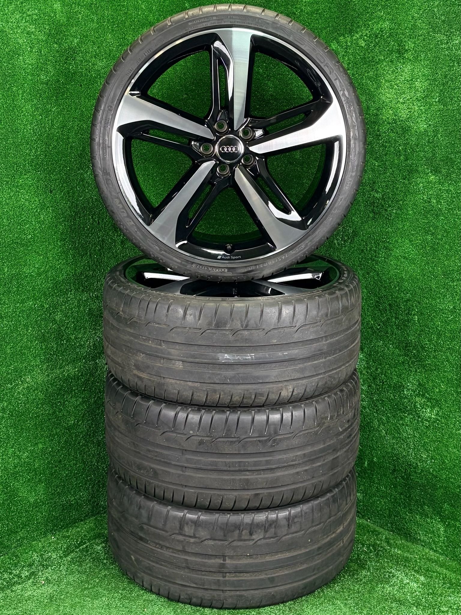 Originele 21 Audi Blade velgen met zomerbanden A6 S6 C7, Gebruikt, -, 265 mm, -