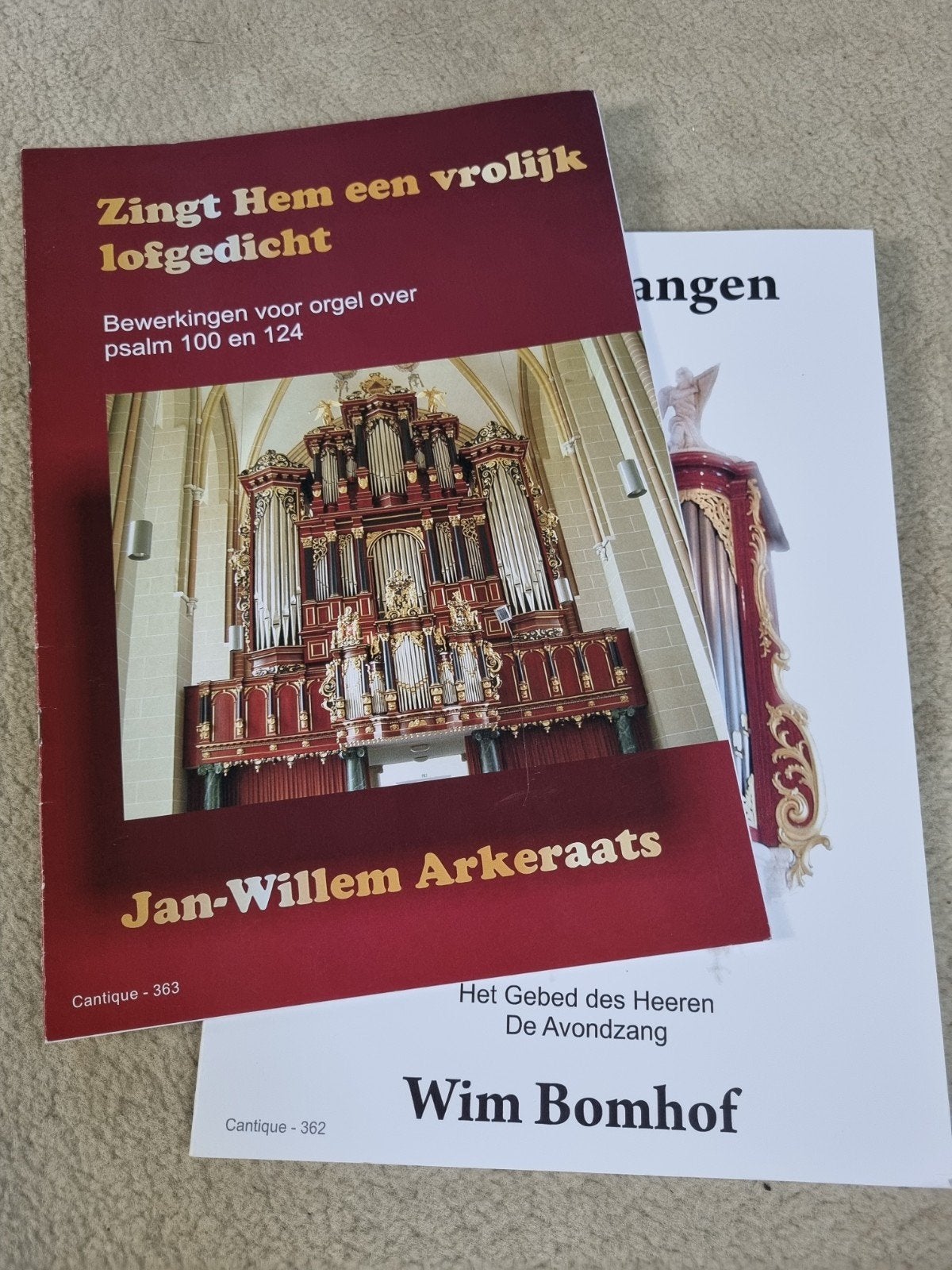Notenschrift, twee bundeltjes - bewerkingen psalmen en gezan, Muziek en Instrumenten, Bladmuziek, Gebruikt, Ophalen of Verzenden