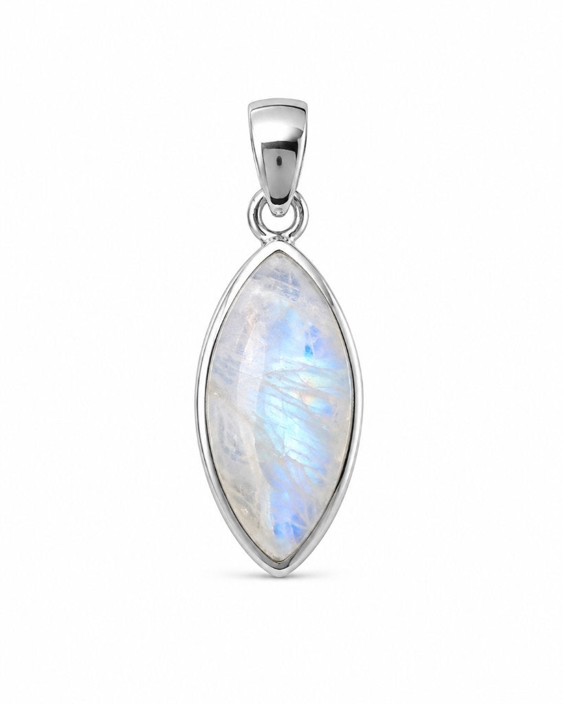 Maansteen Hanger Danika - Echt Zilver, Info@sacredstones.nl, Verzenden, Wit, Nieuw