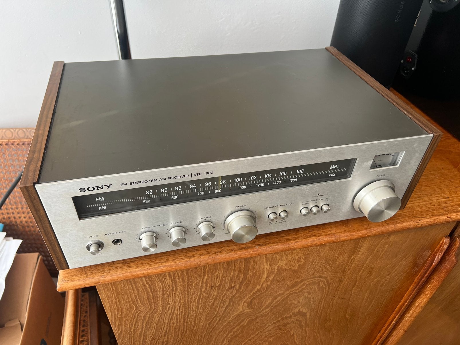 Vintage 70s Sony STR-1800 FM Stereo / FM-AM Receiver Japan, Ophalen, Zo goed als nieuw, Minder dan 60 watt, Sony