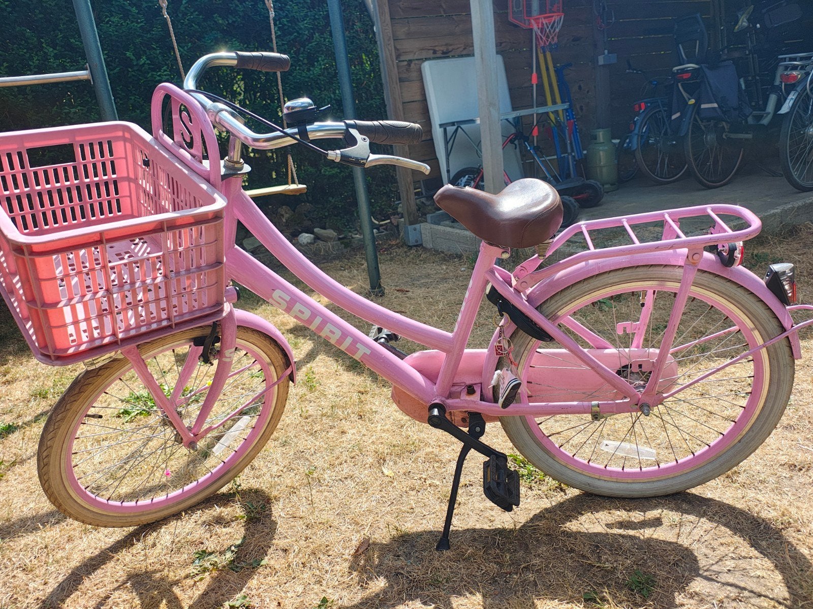 Meisjesfiets 22 inch, Fietsen en Brommers, Fietsen | Meisjes, Terugtraprem, 22 inch, Gebruikt, Spirit Cargo