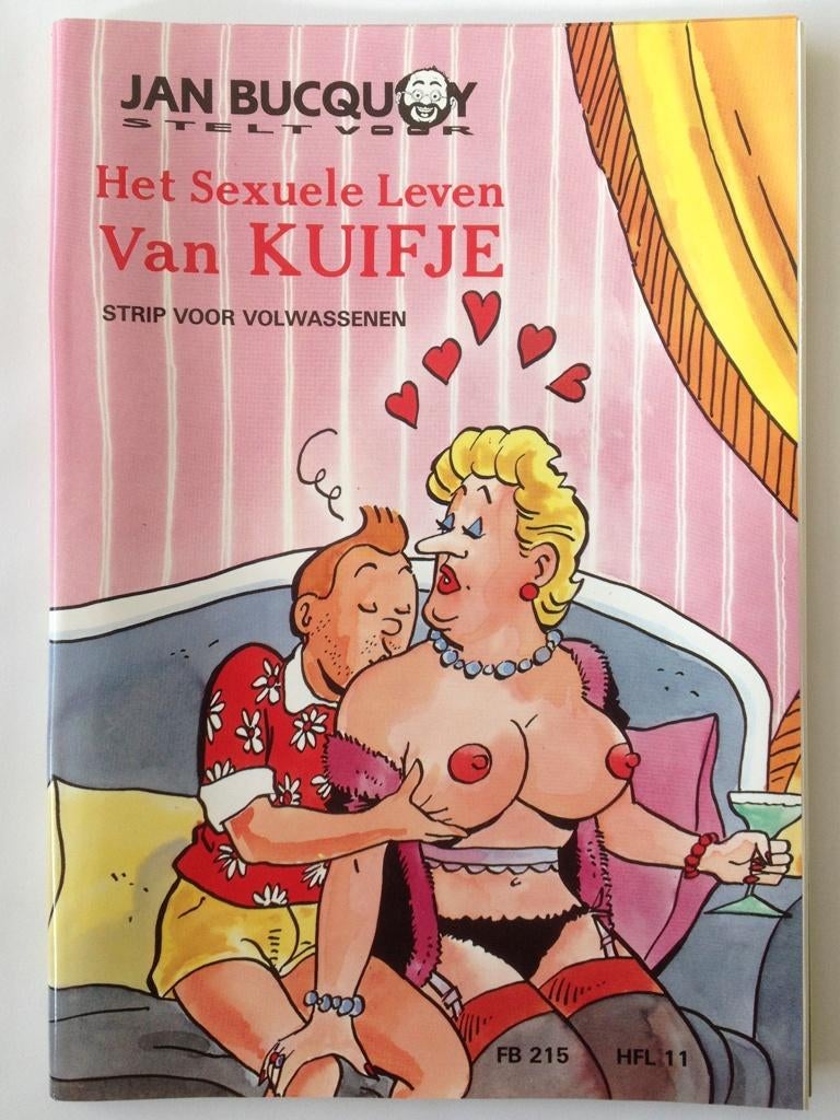 Kuifje - de enige LEGALE pikante parodie (1992) MINT vintage, Jan Buqcuoy, Eén stripboek, Nieuw, Ophalen of Verzenden