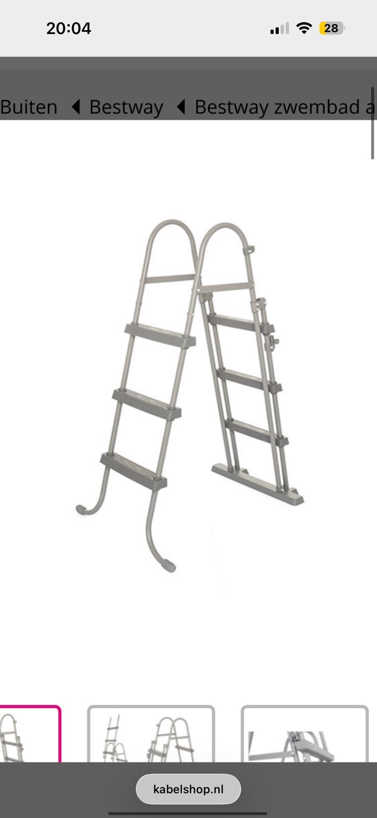 Zwembad ladder/trap Bestway te koop!, Ophalen, Nieuw, Ladder