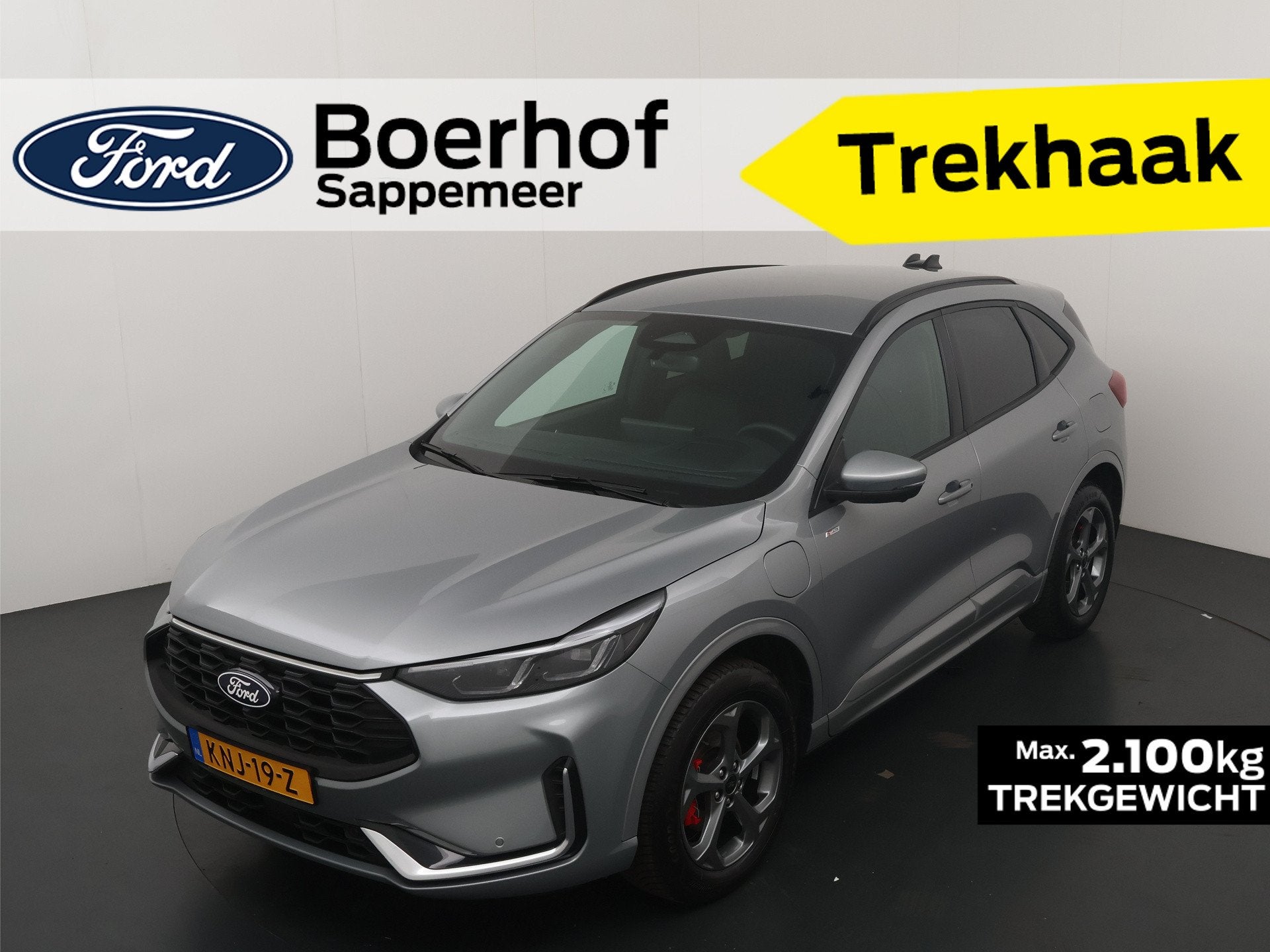 Ford Kuga 2.5 PHEV 243 pk ST-Line X I AGR stoelen | Adapt Cr, Dealer onderhouden, 14 kWh, Gebruikt, Zwart