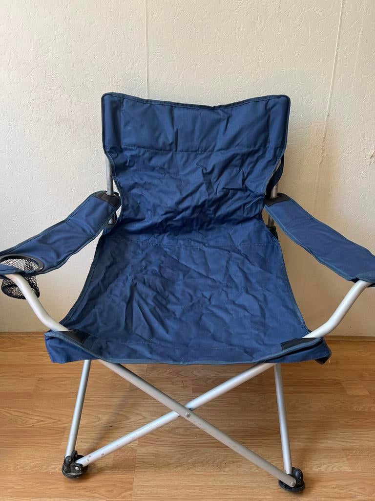Opvouwbare campingstoel - Blauw, Ophalen, Gebruikt, Campingstoel