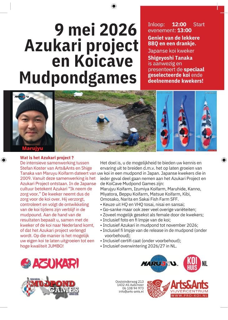 Azukari koi  evenement 9 mei 2026, Karper of Koi