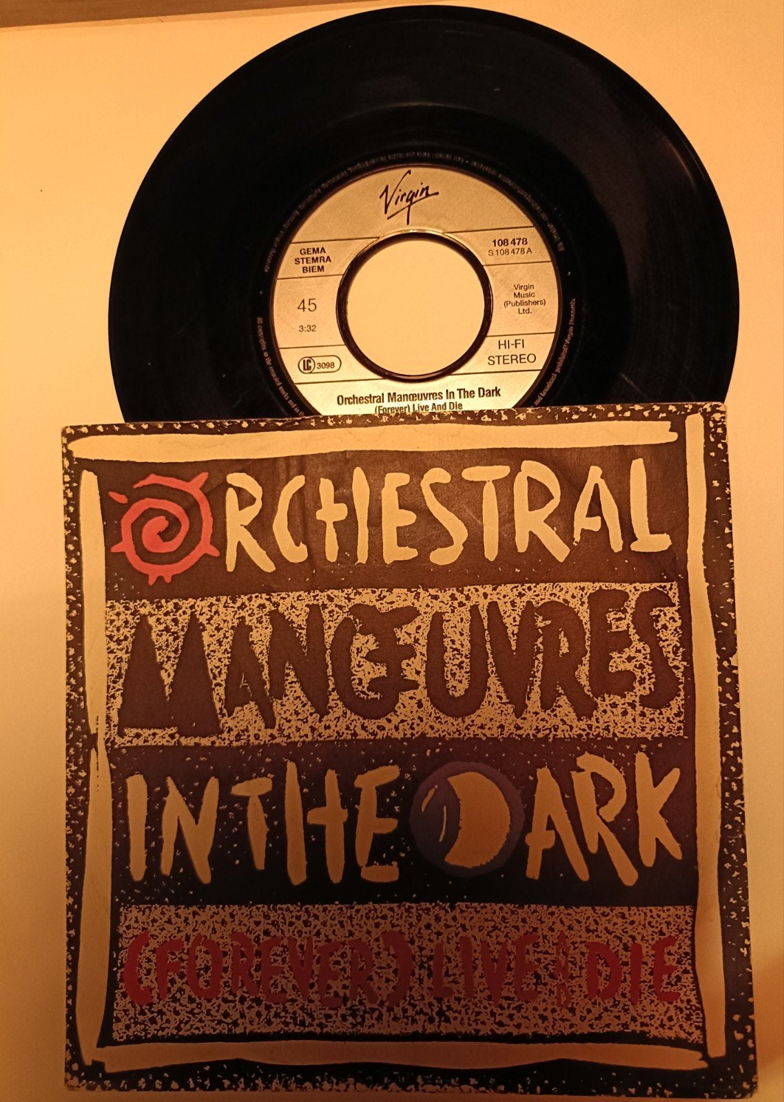 OMD - (Forever) Live And Die 7 inch single, Gebruikt, 7 inch, Ophalen of Verzenden, Pop