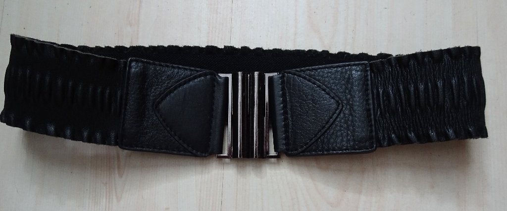 STRETCH RIEM VOOR MAAT 38, 80 tot 90 cm, 5 cm of meer, Zwart, Tailleriem