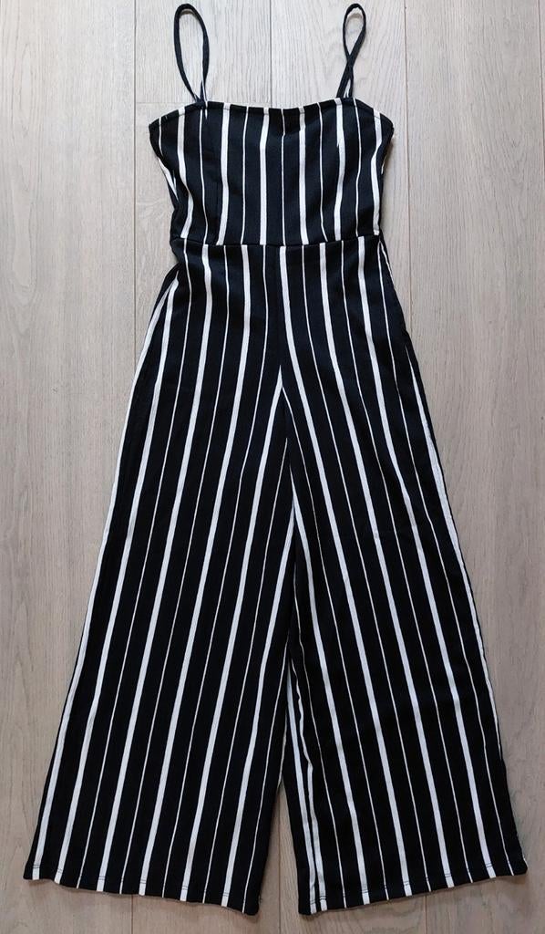 Pull & Bear gestreepte jumpsuit maat XS, Kleding | Dames, Jumpsuits, Zwart, Ophalen of Verzenden, Zo goed als nieuw, Pull & Bear