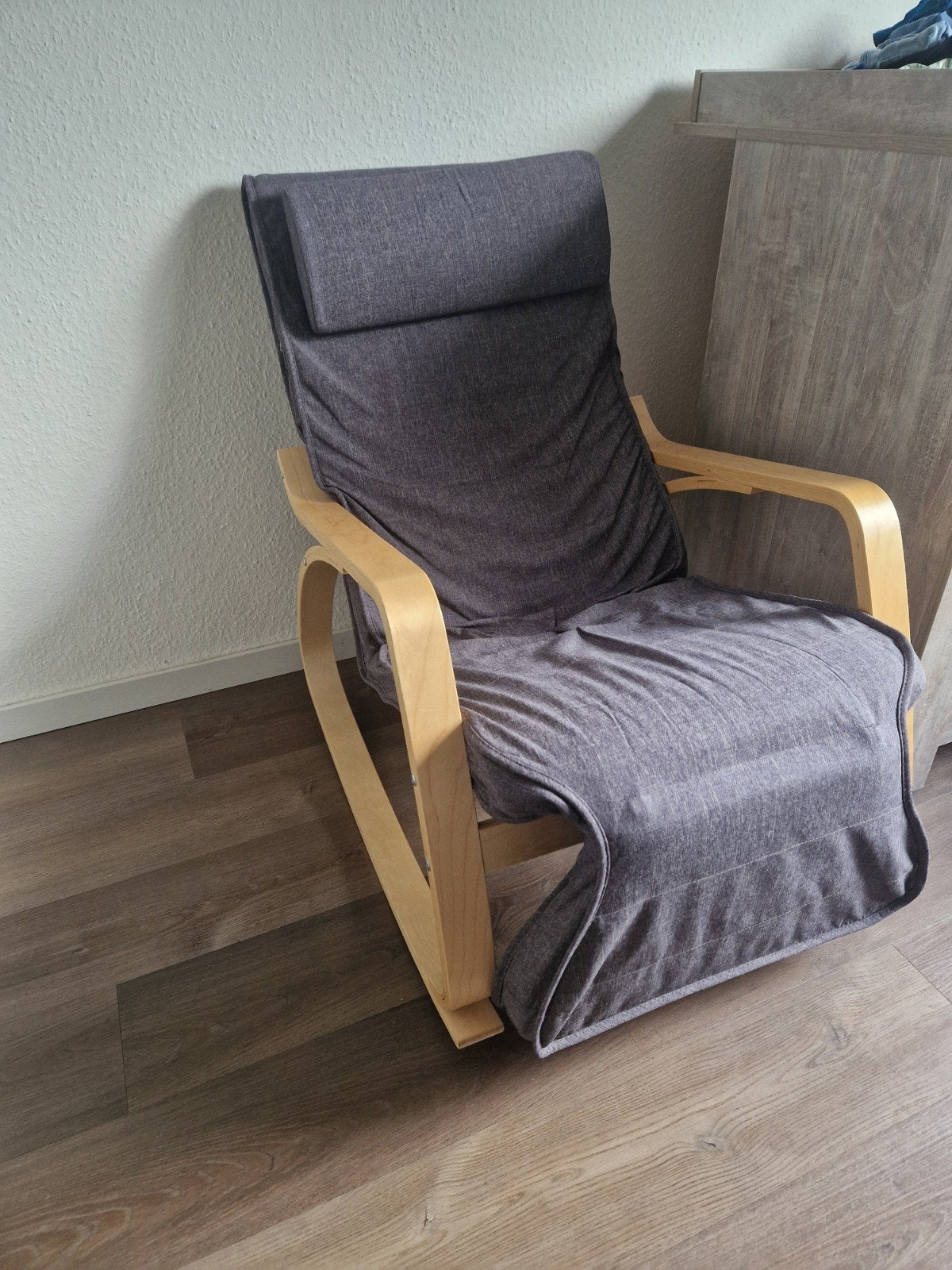 Schommelstoel, Ophalen, Zo goed als nieuw, Eén, Stof