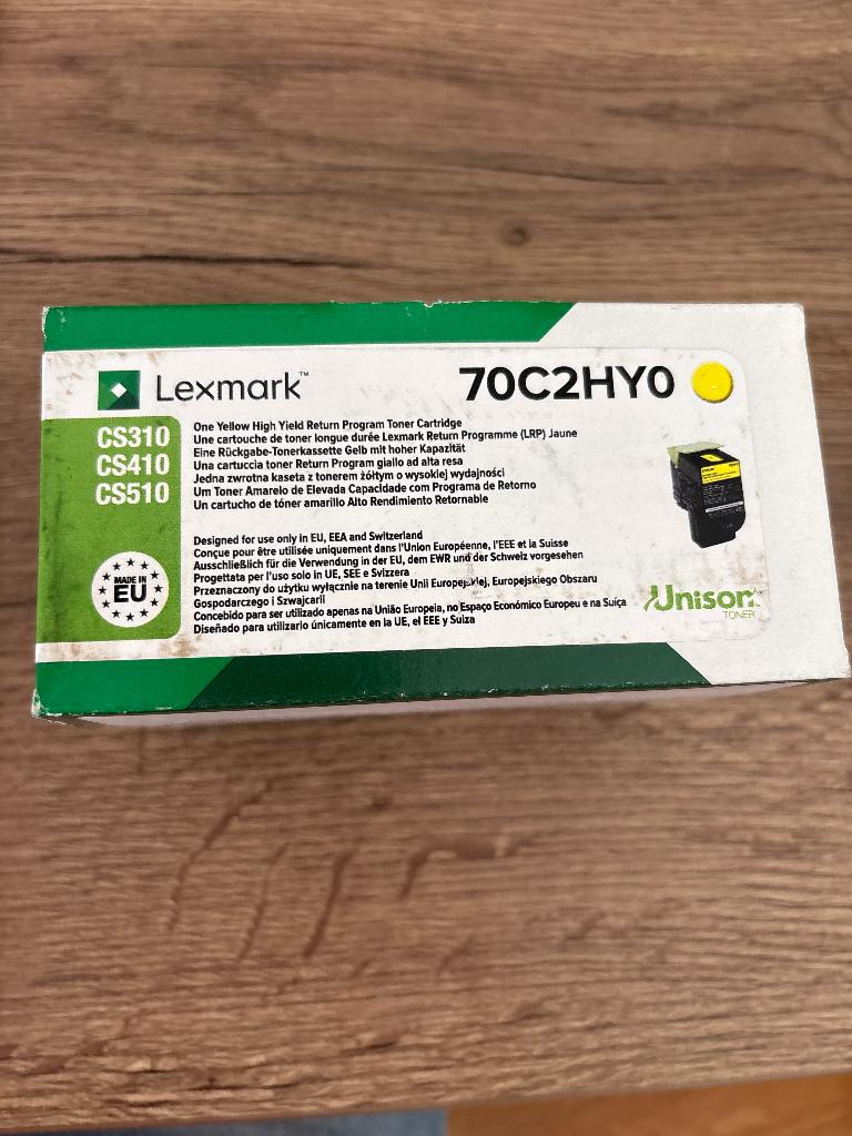 Lexmark cartridge toner Geel 70C2HY0, Computers en Software, Printerbenodigdheden, Ophalen of Verzenden, Nieuw, Cartridge, Lexmark