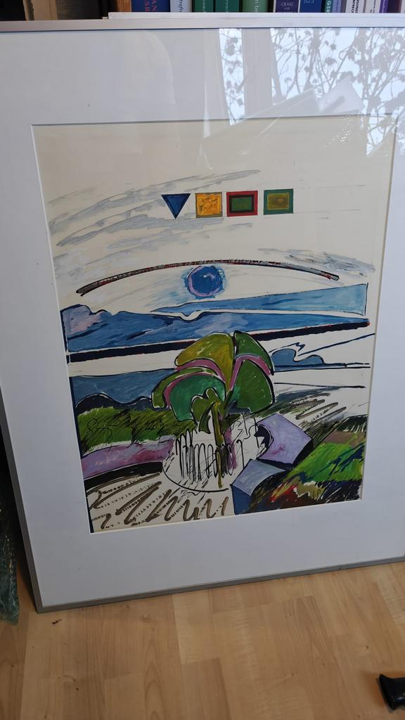 Schilderij Oude Land 2, Ophalen