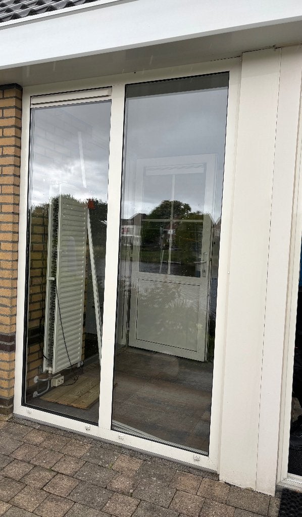 GRATIS : Aluminium kozijn, netjes, met dubbel glas, Ophalen, Gebruikt, Aluminium, Raamkozijn