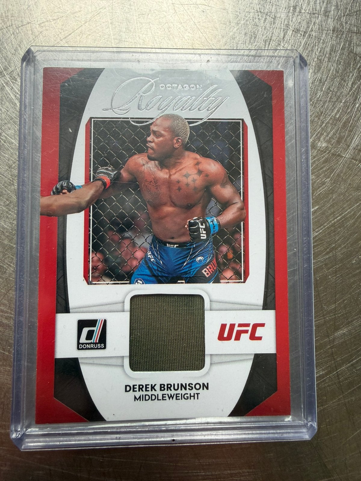 UFC Derek Brunson Octagon Royalty Spelerskaart, Ophalen of Verzenden, Zo goed als nieuw, Overige sporten, Spelerskaart