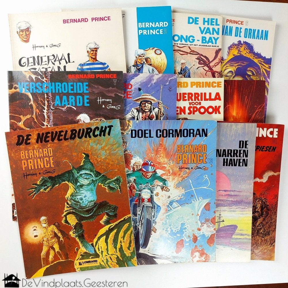 Hermann & Greg - Bernard Prince 1-2-3 en 6 t/m 14  softcover, Hermann & Greg, Ophalen of Verzenden, Zo goed als nieuw, Meerdere stripboeken