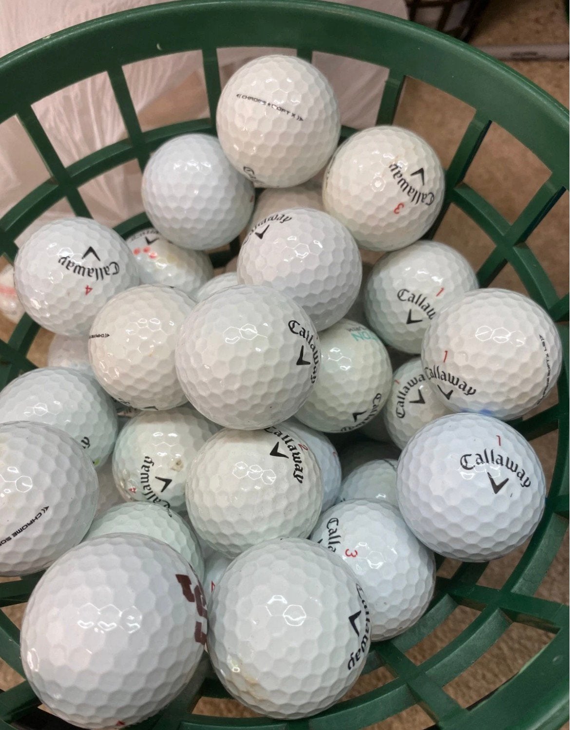 100 Callaway Chrome soft golfballen, Sport en Fitness, Ophalen of Verzenden, Zo goed als nieuw, Bal(len), Callaway