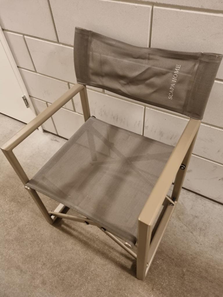 Scapa Home vouwbare 4 "regisseursstoelen", anthraciet, nieuw, Ophalen of Verzenden, Nieuw, Inklapbaar