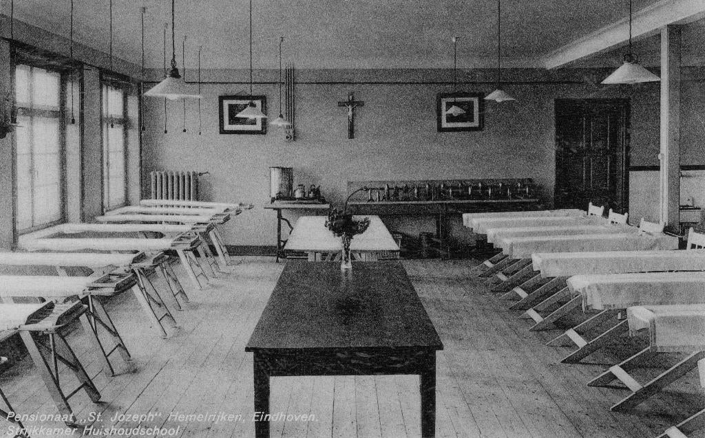 ansichtkaart Pensionaat st. Jozeph Eindhoven 1934, Verzamelen, Ophalen of Verzenden, 1920 tot 1940, Noord-Brabant