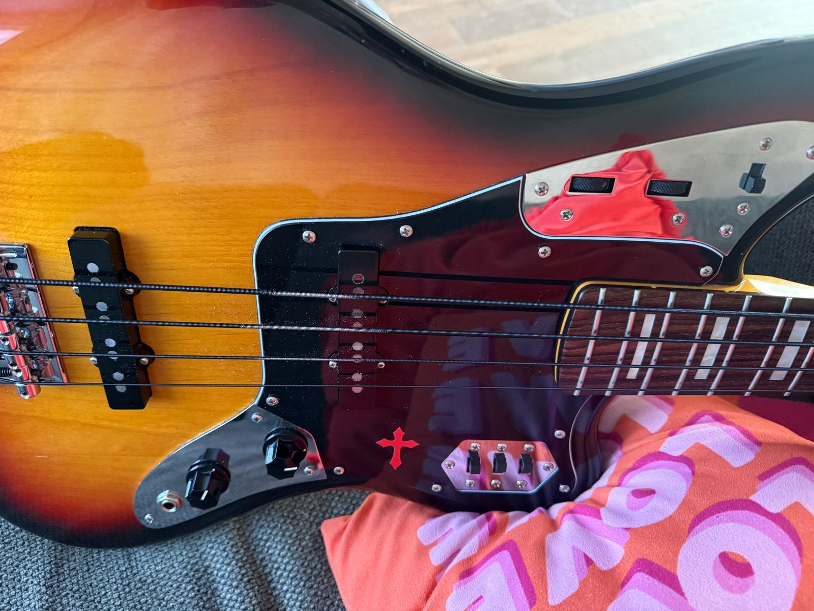 Fender Jaguar Basgitaar - Made in Japan, Muziek en Instrumenten, Ophalen, Gebruikt, Elektrisch, 6-snarig