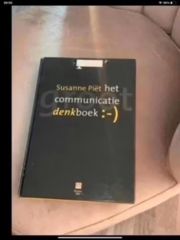 Het Communicatie Denkboek - Susanne Piet, Gelezen, HBO, Ophalen of Verzenden, Gamma