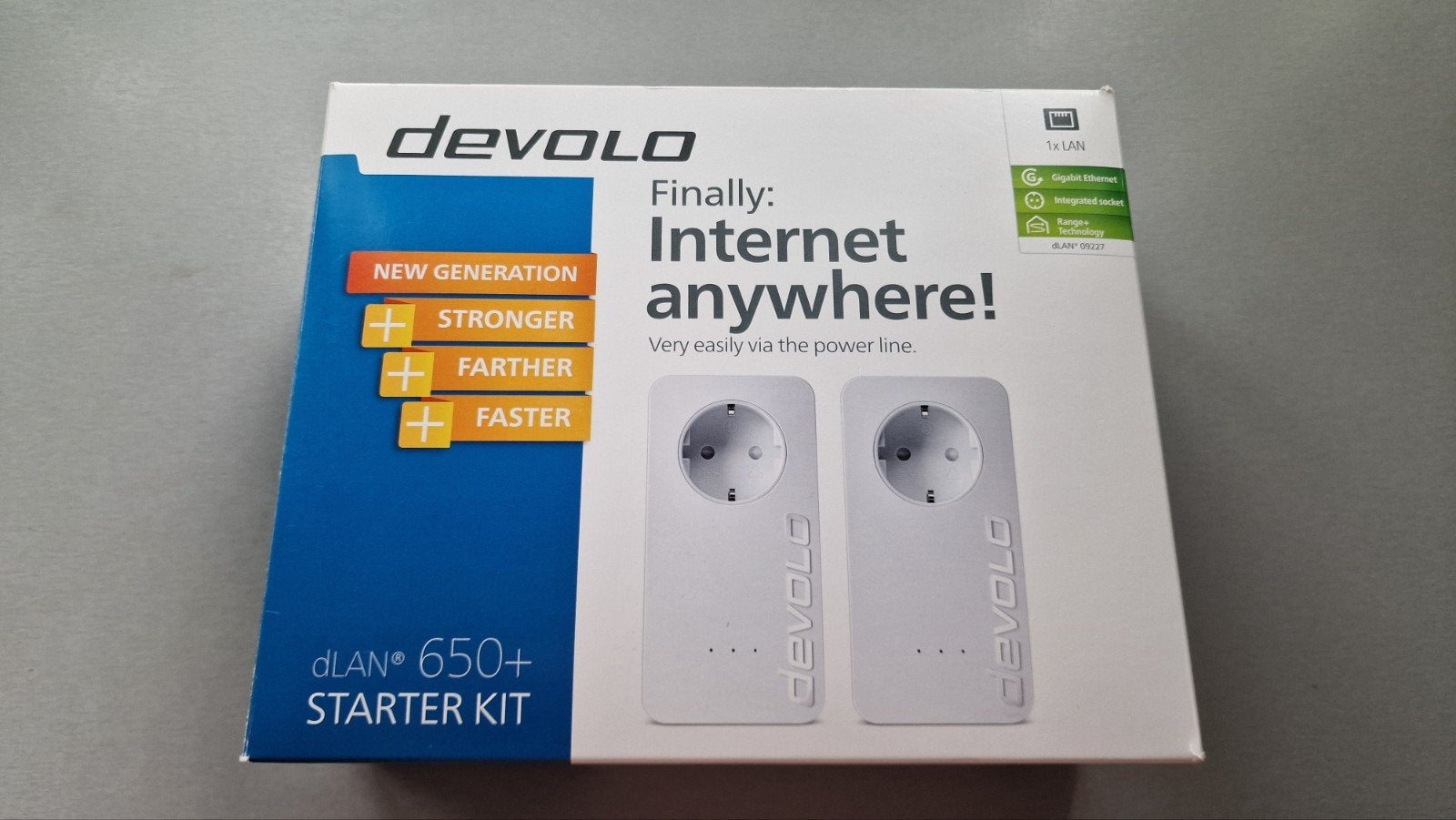 Devolo dLAN 650+ Starter Kit - Powerline Adapters, Ophalen of Verzenden, Zo goed als nieuw, Devolo