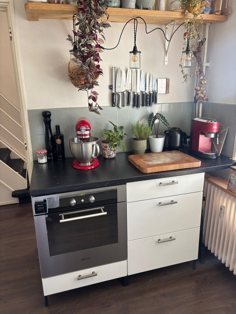 Keukentrolley met oven en lades (L150 B65 H90), Huis en Inrichting, Ophalen, Hout, IKEA, Keukentrolley