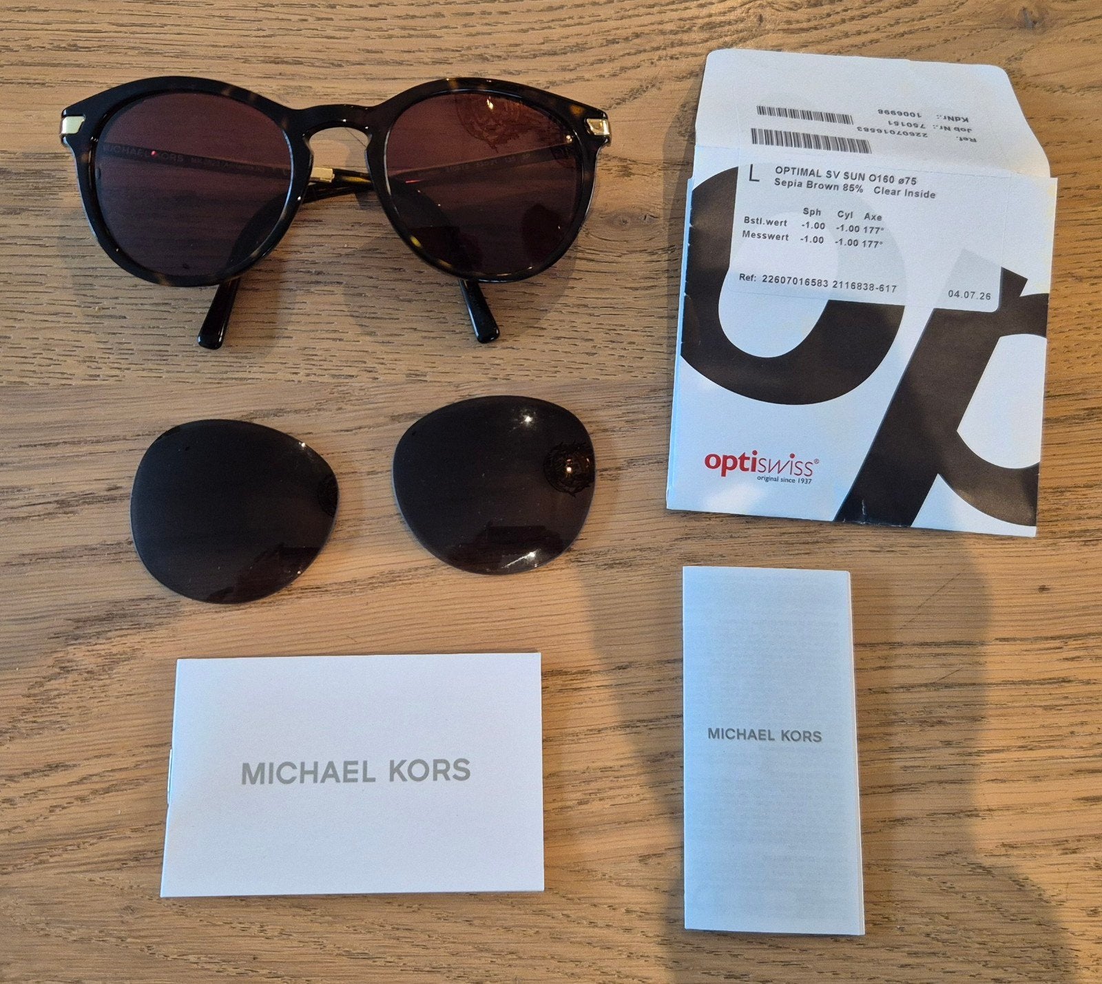 Originele Michael Kors zonnebrilglazen (Sepia Brown 85%), Sieraden, Tassen en Uiterlijk, Zonnebrillen en Brillen | Dames, Overige merken