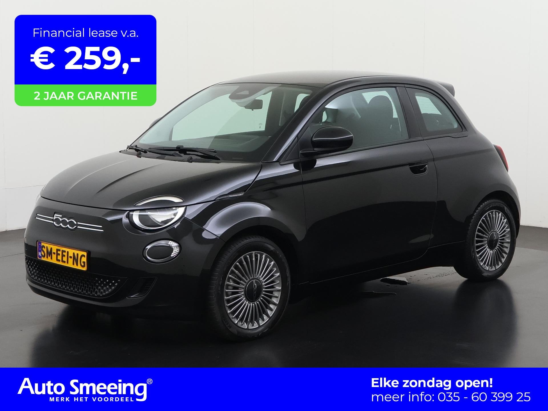 Fiat 500e 42 kWh | SOH 94% | Apple/Android Carplay | Keyless, Stof, 118 pk, Geheel digitaal combi-instrument, 4 stoelen