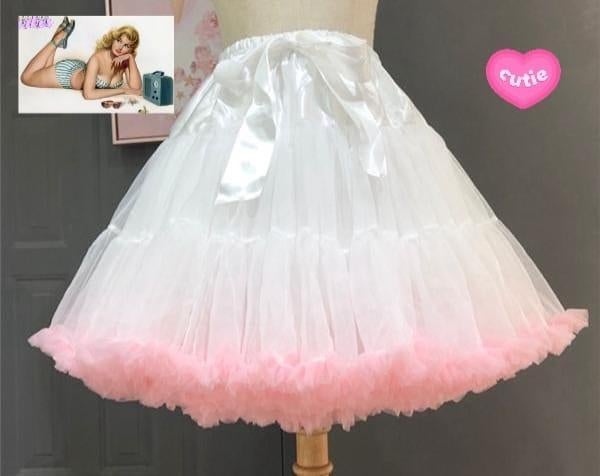 Rock & roll petticoat, Verzenden, Wit, Nieuw, Tutu