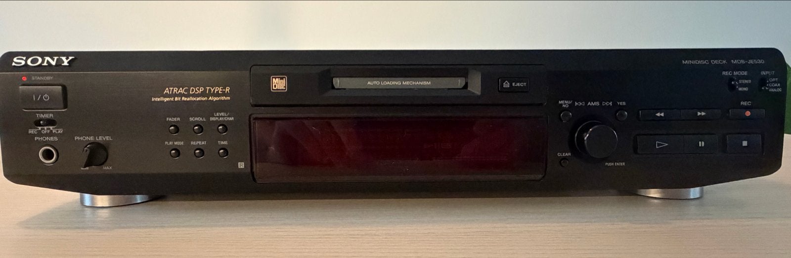 Sony Minidisc Deck MDS-JE530. ️, Verzenden, Minidisc-recorder