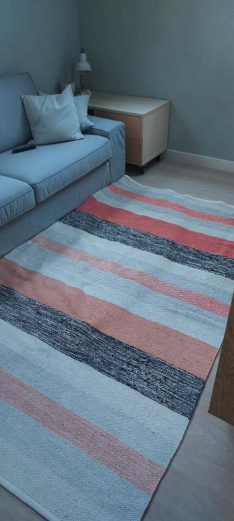 Mooi meerkleurig vloerkleed (carpet), Ophalen, Meerkleurig, Zo goed als nieuw, Modern