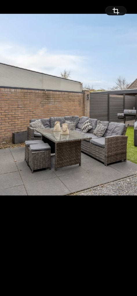 TUINSET LOUNGE MET TAFEL, Ophalen, Gebruikt, Eettafel