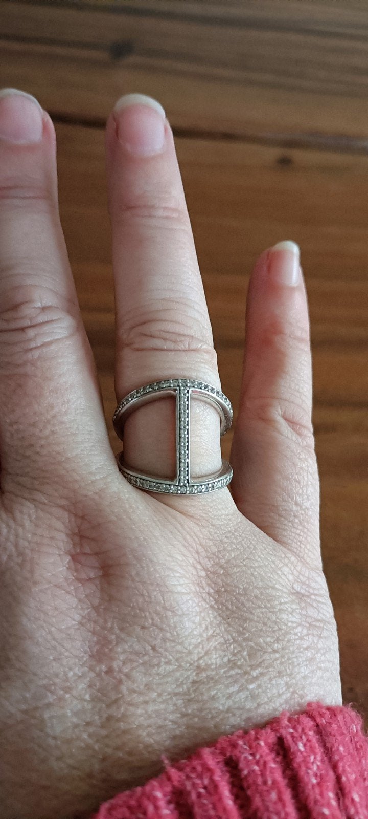 zilveren ring van ti sento maat 56, Ophalen of Verzenden, Zo goed als nieuw, 17 tot 18, Dame