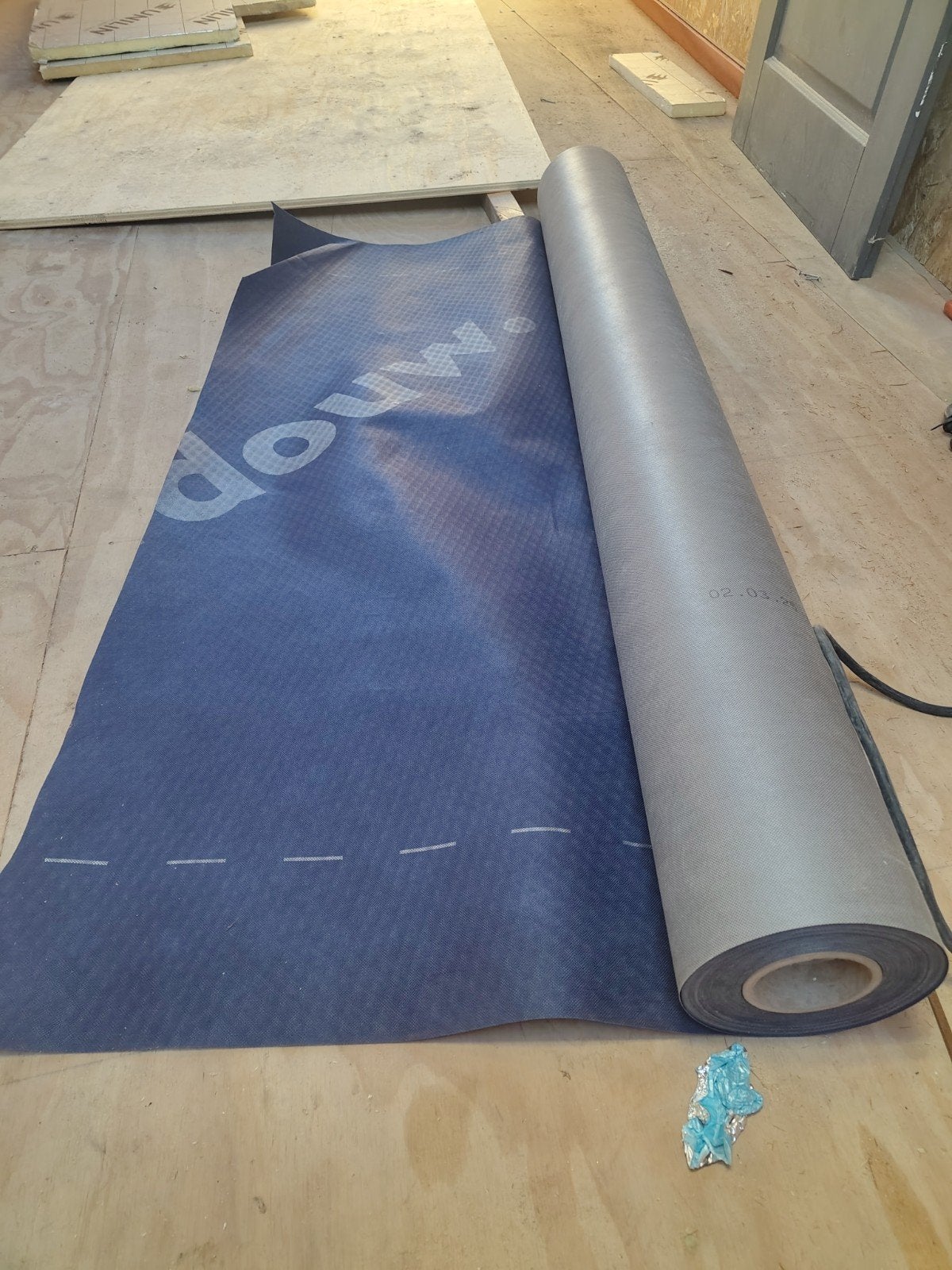 Spinvliesfolie Verdouw +/-40m  Blauw/Grijs, Ophalen, Overige materialen, Blauw, Overige typen