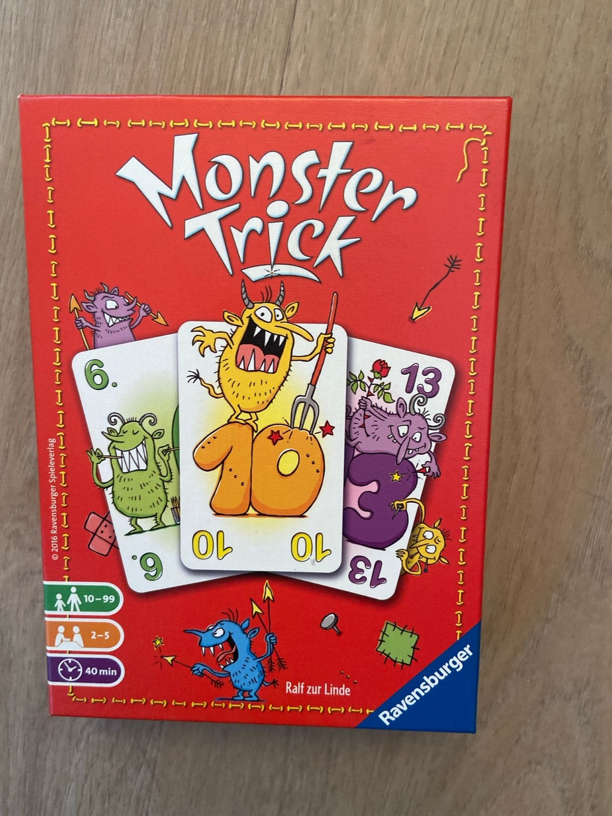 Monster Trick Kaartspel - Ravensburger, Hobby en Vrije tijd, Gezelschapsspellen | Kaartspellen, Zo goed als nieuw, Drie of vier spelers