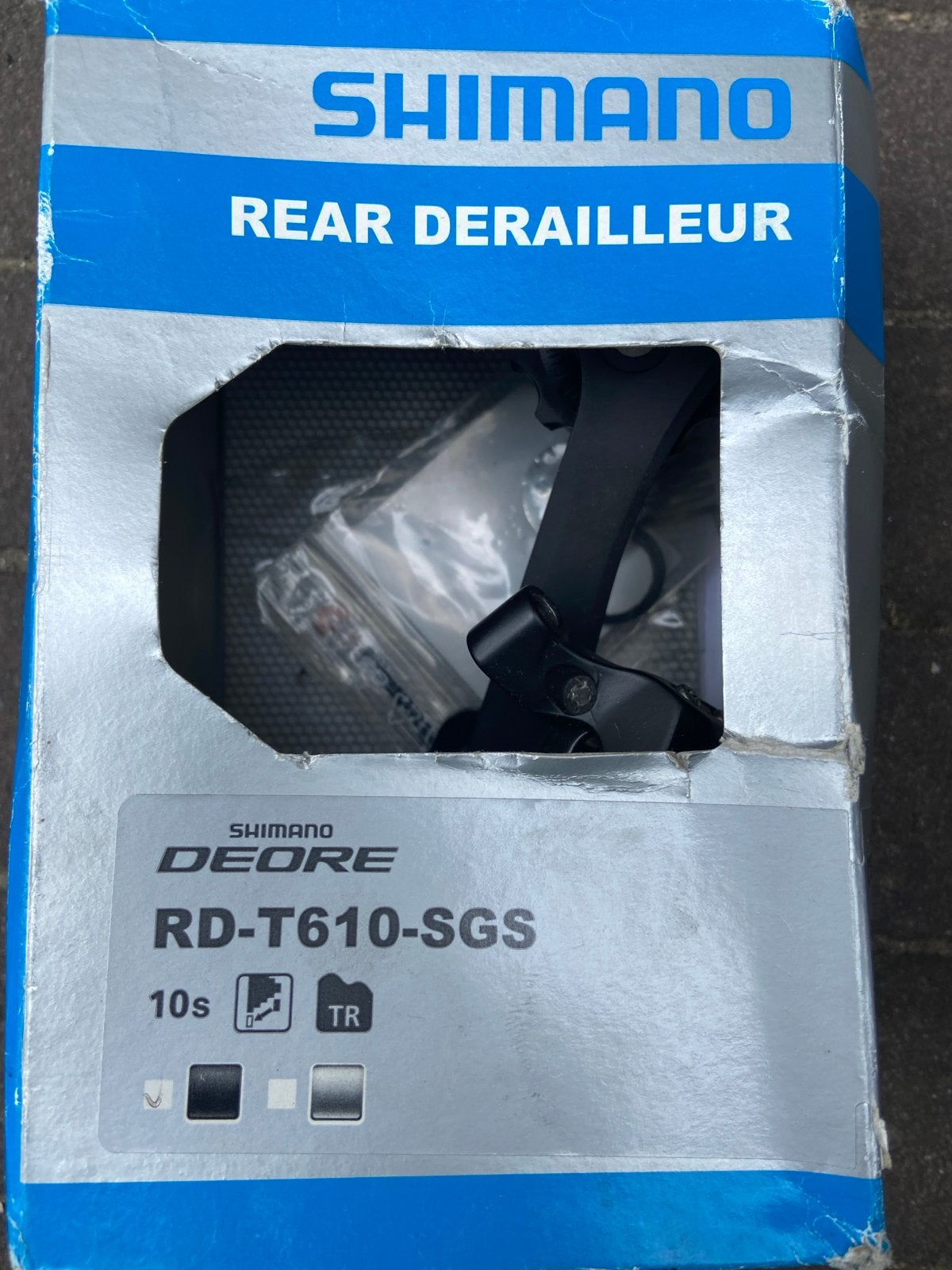 Shimano Deore RD-T610-SGS Achterderailleur 10s, Overige materialen, Nieuw, Ophalen of Verzenden, Derailleur of Ketting