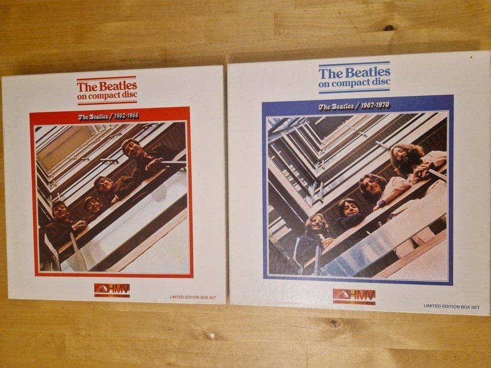 The Beatles HMV Limited Edition Box Sets (Red & Blue Album), Boxset, Pop, Inclusief boekje, Ophalen of Verzenden