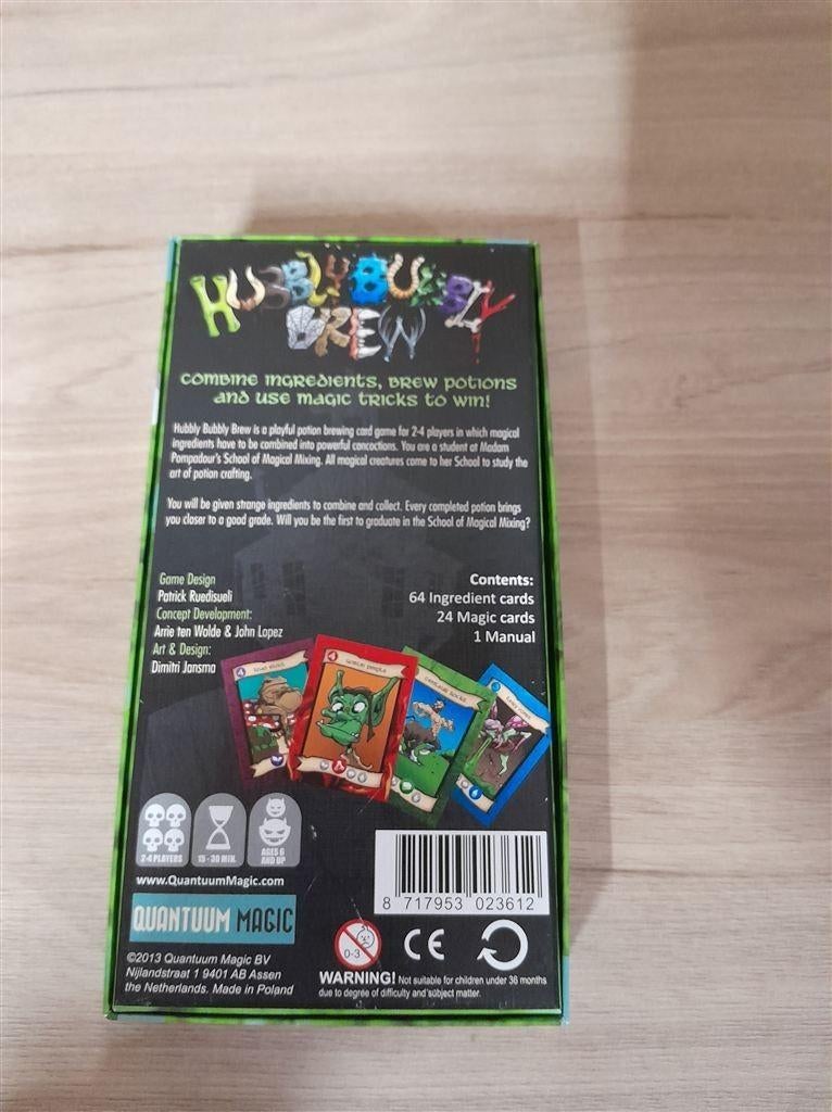 hubblybubbly brew - heksen spel - s3275, Hobby en Vrije tijd, Gezelschapsspellen | Bordspellen, Verzenden, Zo goed als nieuw