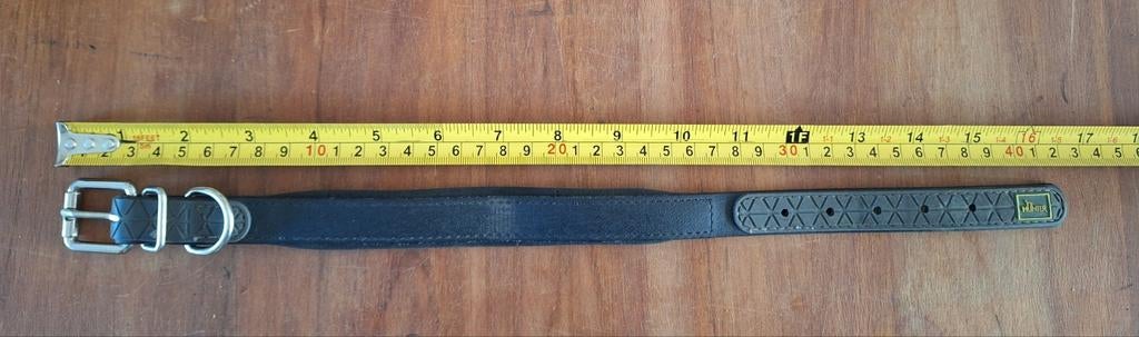 Hunter leren honden halsband 42 cm, Dieren en Toebehoren, Ophalen, Zo goed als nieuw