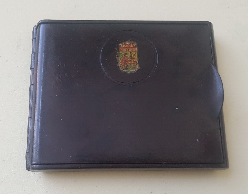 Bakelieten Sigarettendoos "Roermond", Antiek en Kunst, Ophalen of Verzenden