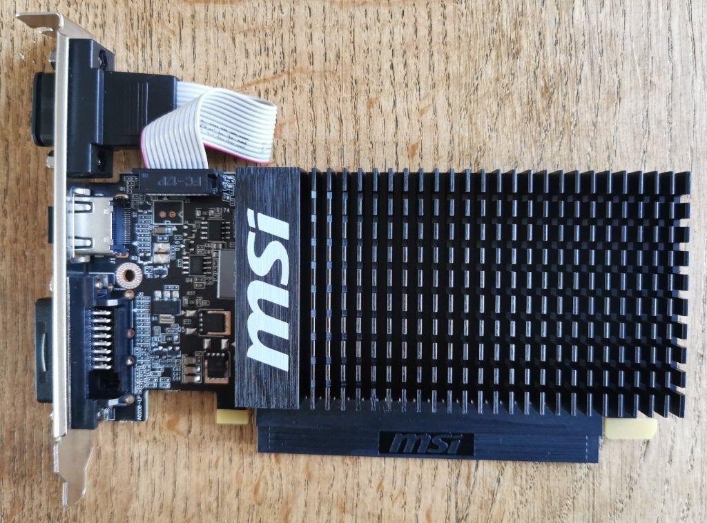 MSI NVIDIA GEFORCE GT 710, GDDR3, Ophalen of Verzenden, Zo goed als nieuw, HDMI