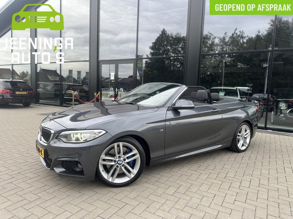 BMW 2-serie Cabrio 220i M pakket |Clima|Stoelverwarming|Trek, Auto's, BMW, Automaat, Achterwielaandrijving, Gebruikt, 4 cilinders