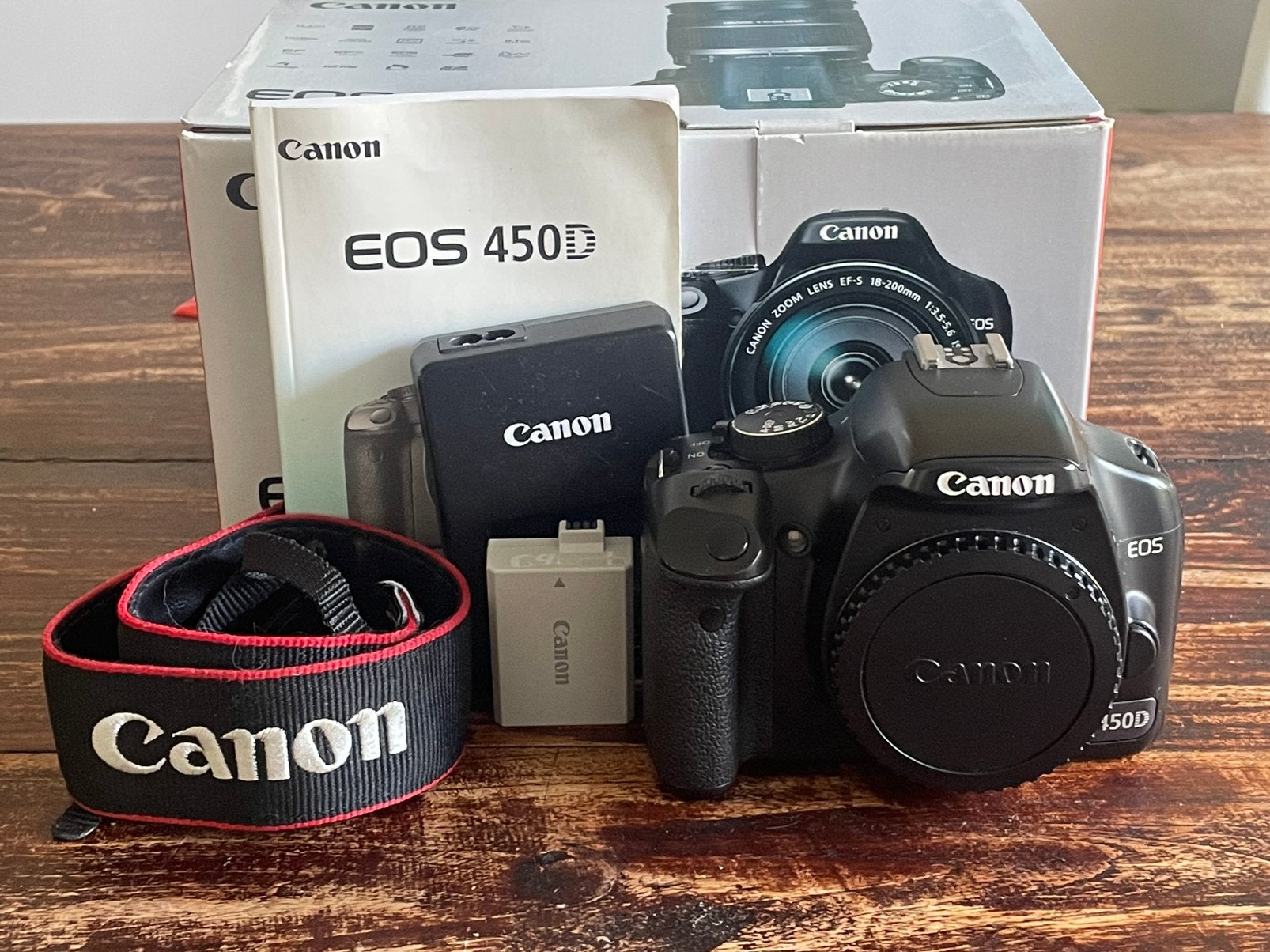 Canon 450d, Ophalen, Zo goed als nieuw, Canon, Geen optische zoom